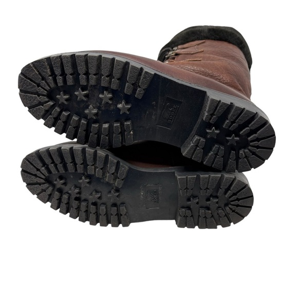 Vintage Sorel Leather Faux Fur-Lined Boots - Picture 3 of 8